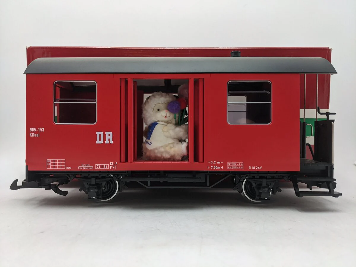 LGB 40520 G Scale Red Baggage Car EX/Box