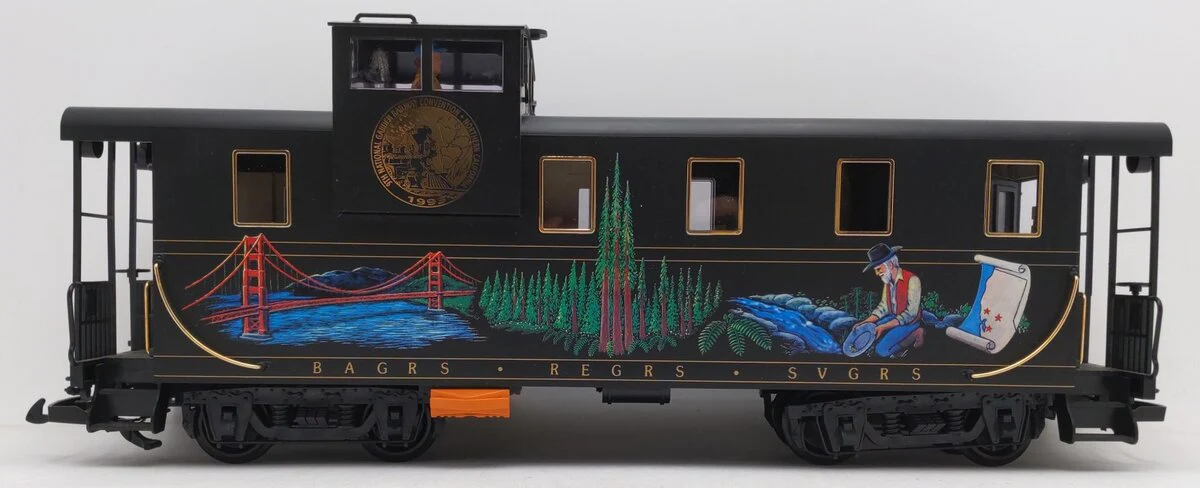 LGB 4071GR 1993 G Scale Garden Railway Convention Caboose w/Plastic Wheels EX - Image 2