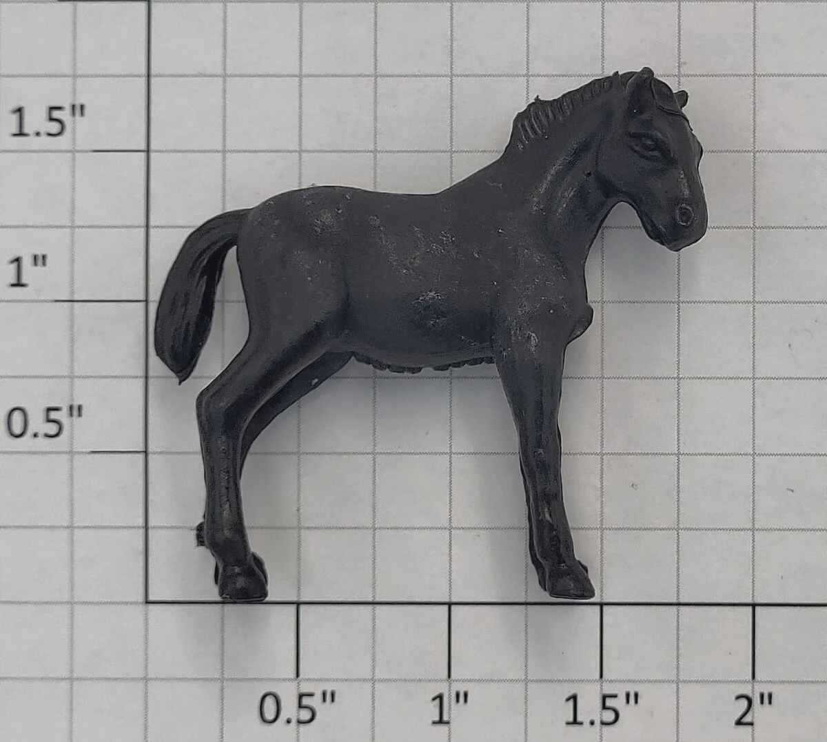 Lionel 1877-11 Black General Flat Car Horse Figure