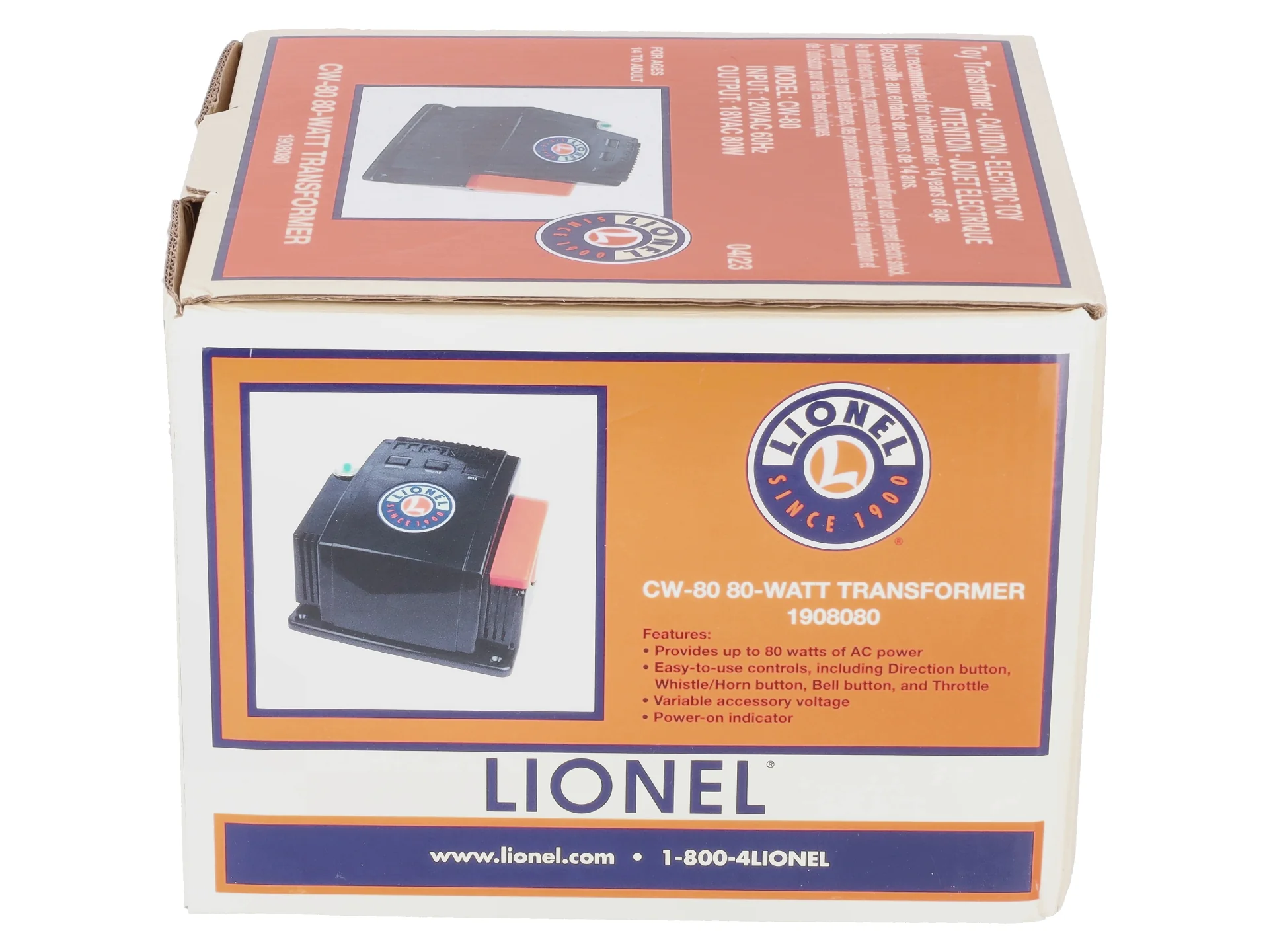 Lionel 1908080 CW80 80 Watt AC Transformer - Image 11