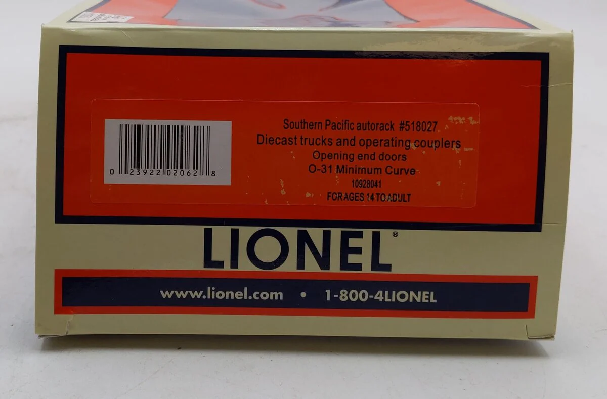 Lionel 1928041 O Southern Pacific Autorack #518027 EX/Box - Image 7