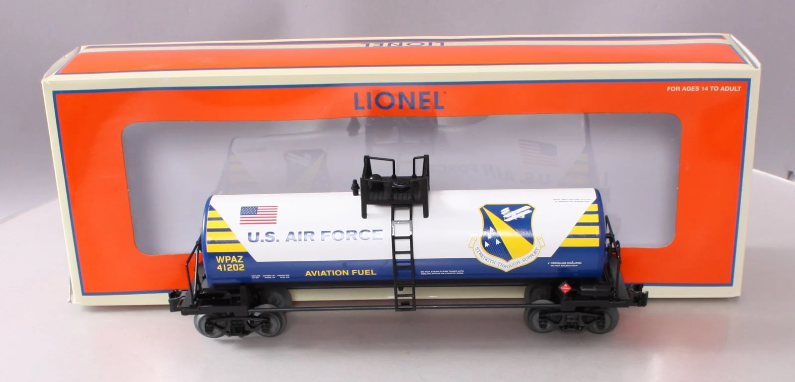 Lionel 2001450 O Gauge USAF Wright-Patterson Unibody Tank Car #41202 LN/Box
