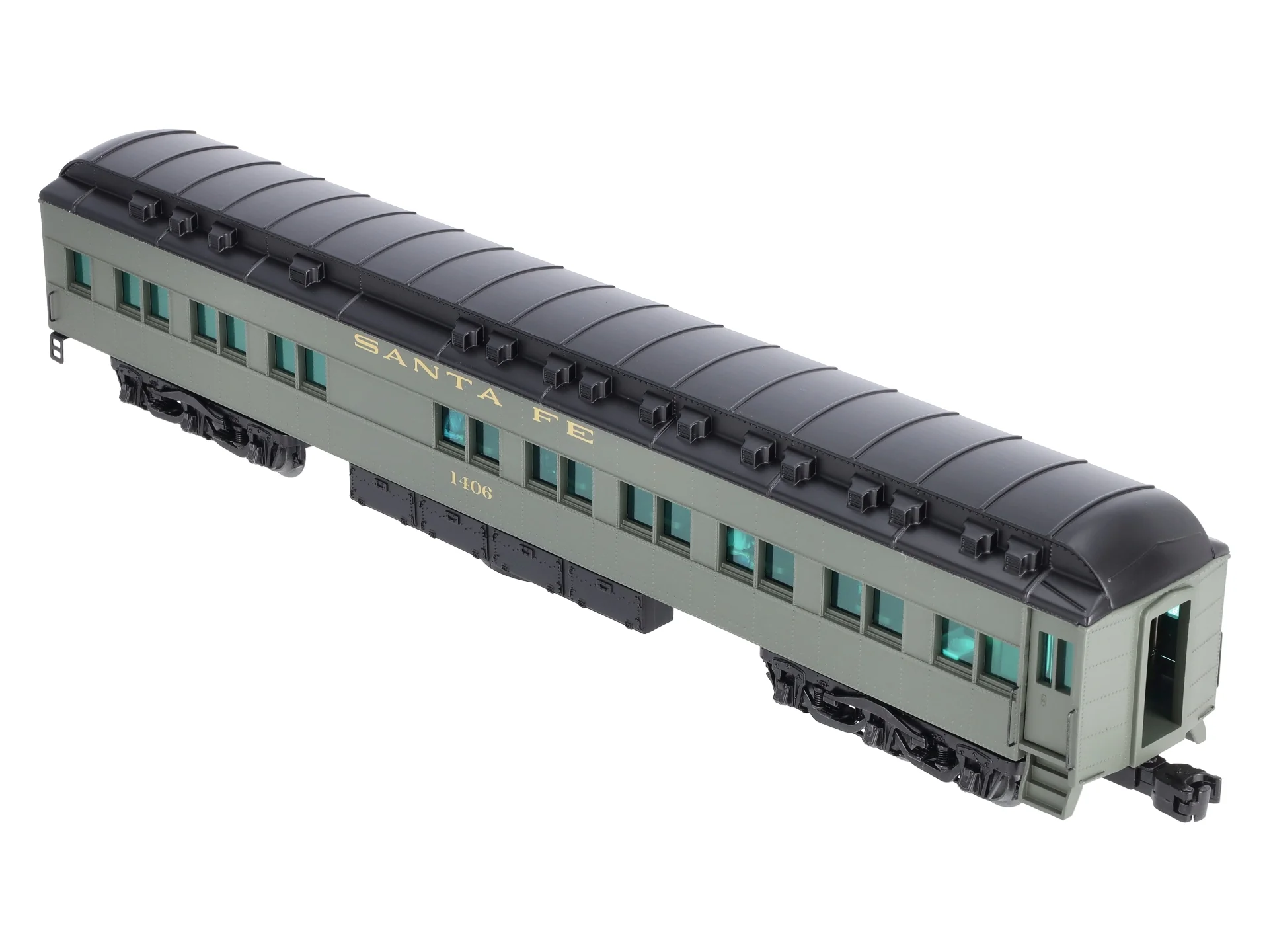 Lionel 2027100 O Gauge Santa Fe Station Sounds Diner Car #1406 LN/Box - Image 11
