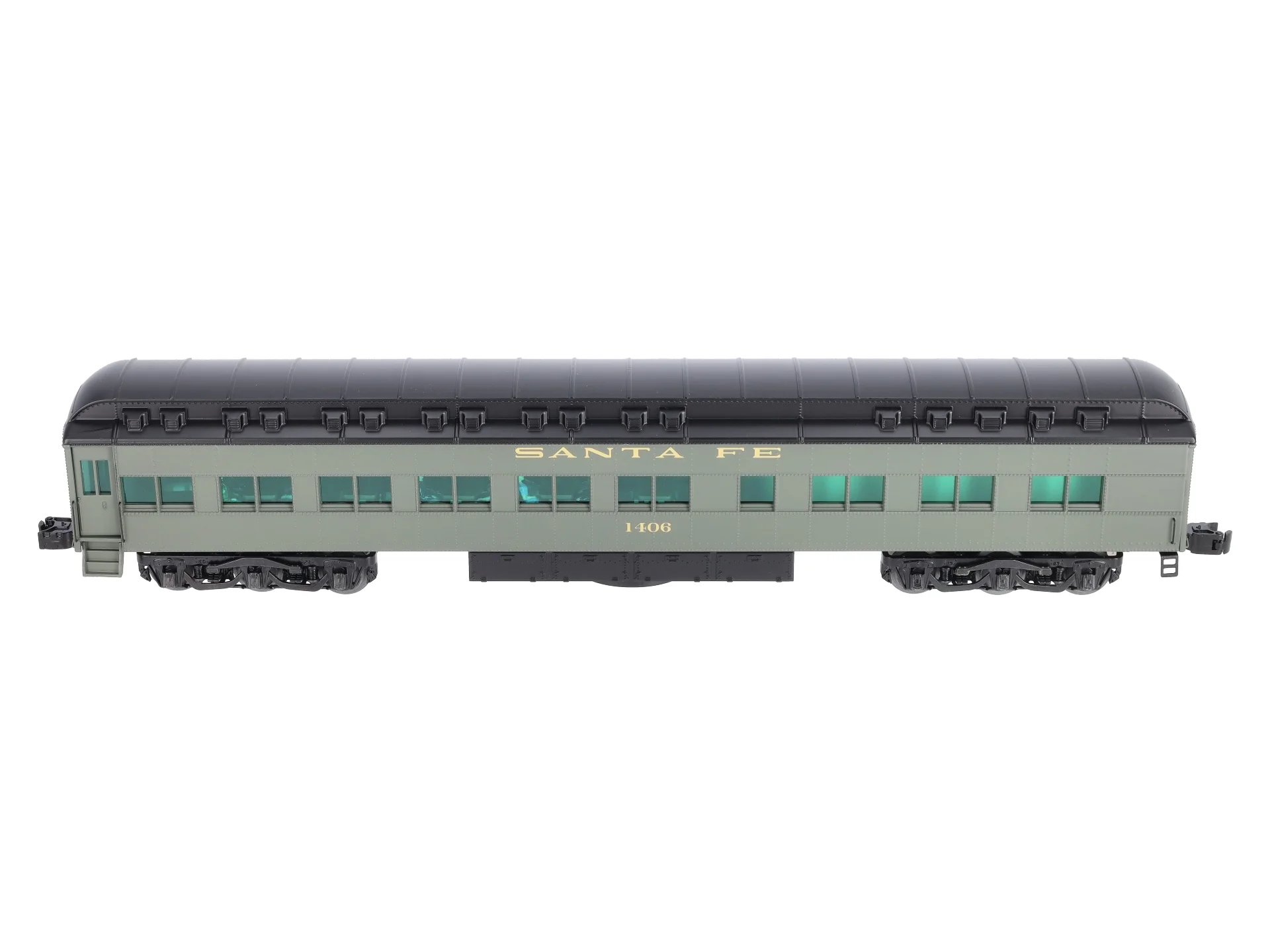 Lionel 2027100 O Gauge Santa Fe Station Sounds Diner Car #1406 LN/Box - Image 6