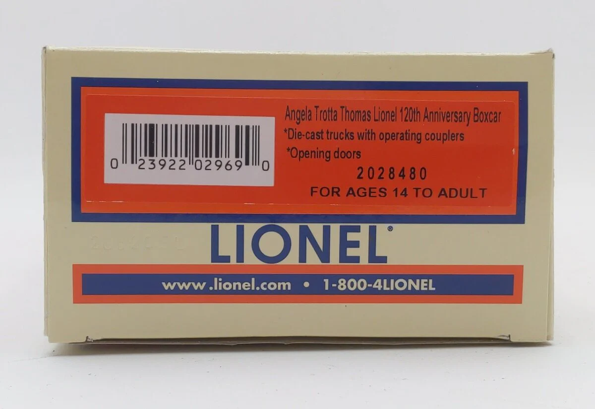 Lionel 2028480 O Gauge Angela Trotta Thomas 120 Years Best of Lionel Boxcar EX/Box - Image 5