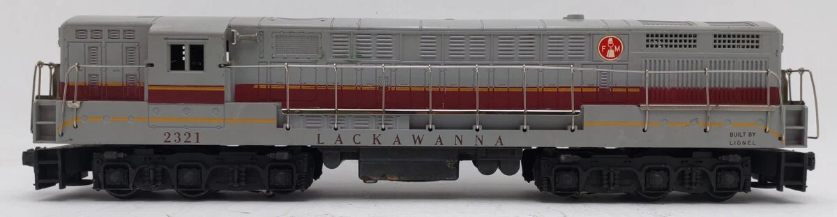 Lionel 2321 Vintage O Lackawanna FM Trainmaster Diesel (Gray Roof Version) VG