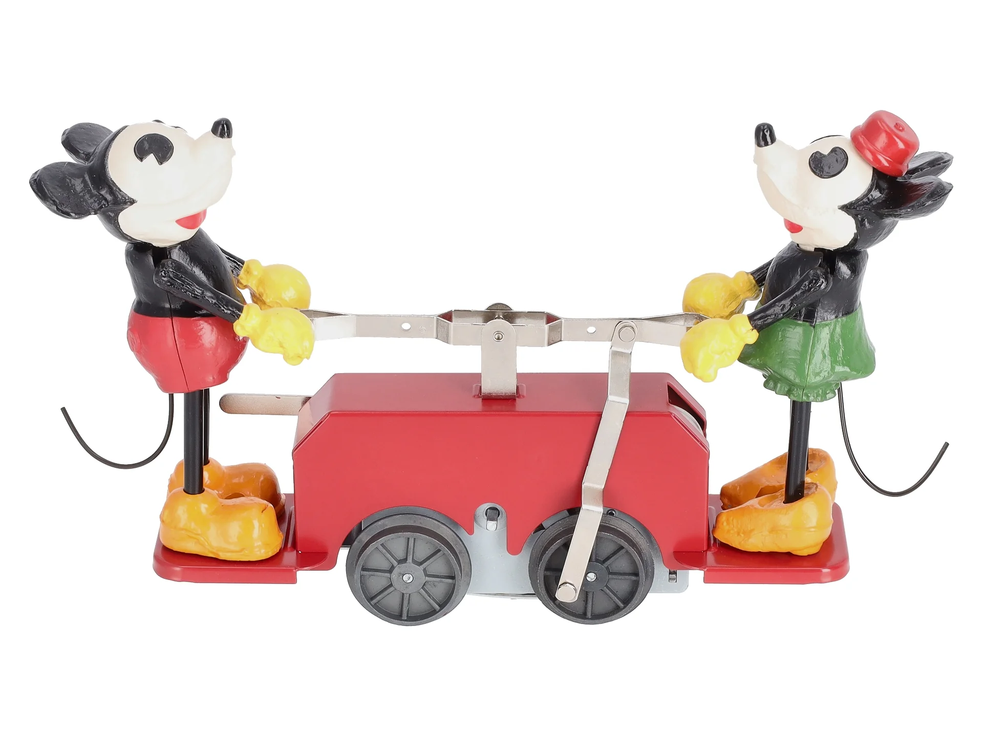 Lionel 2335190 O Gauge Disney's Mickey Mouse and Minnie Mouse Red Handcar LN/Box - Image 10