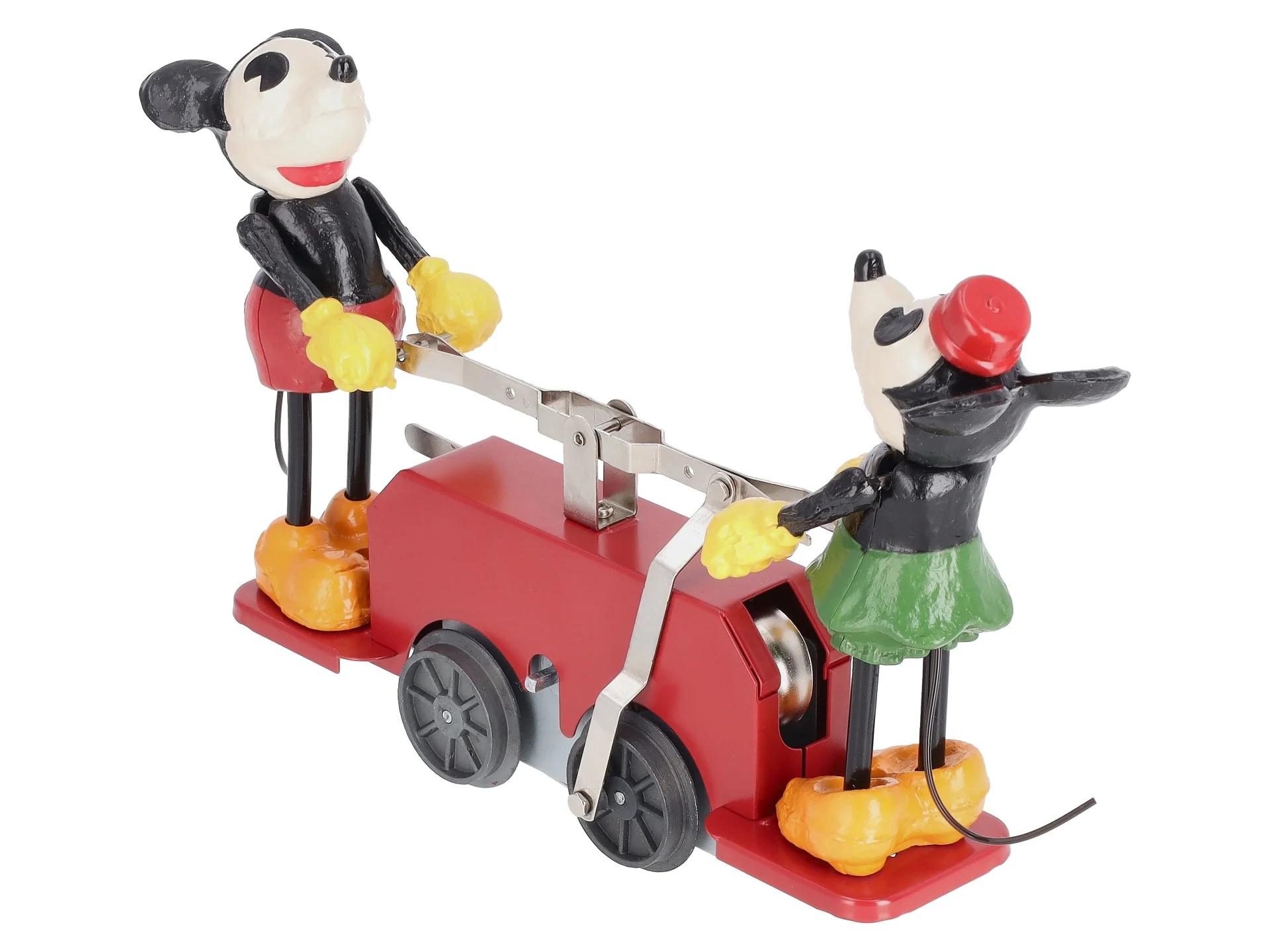 Lionel 2335190 O Gauge Disney's Mickey Mouse and Minnie Mouse Red Handcar LN/Box - Image 11