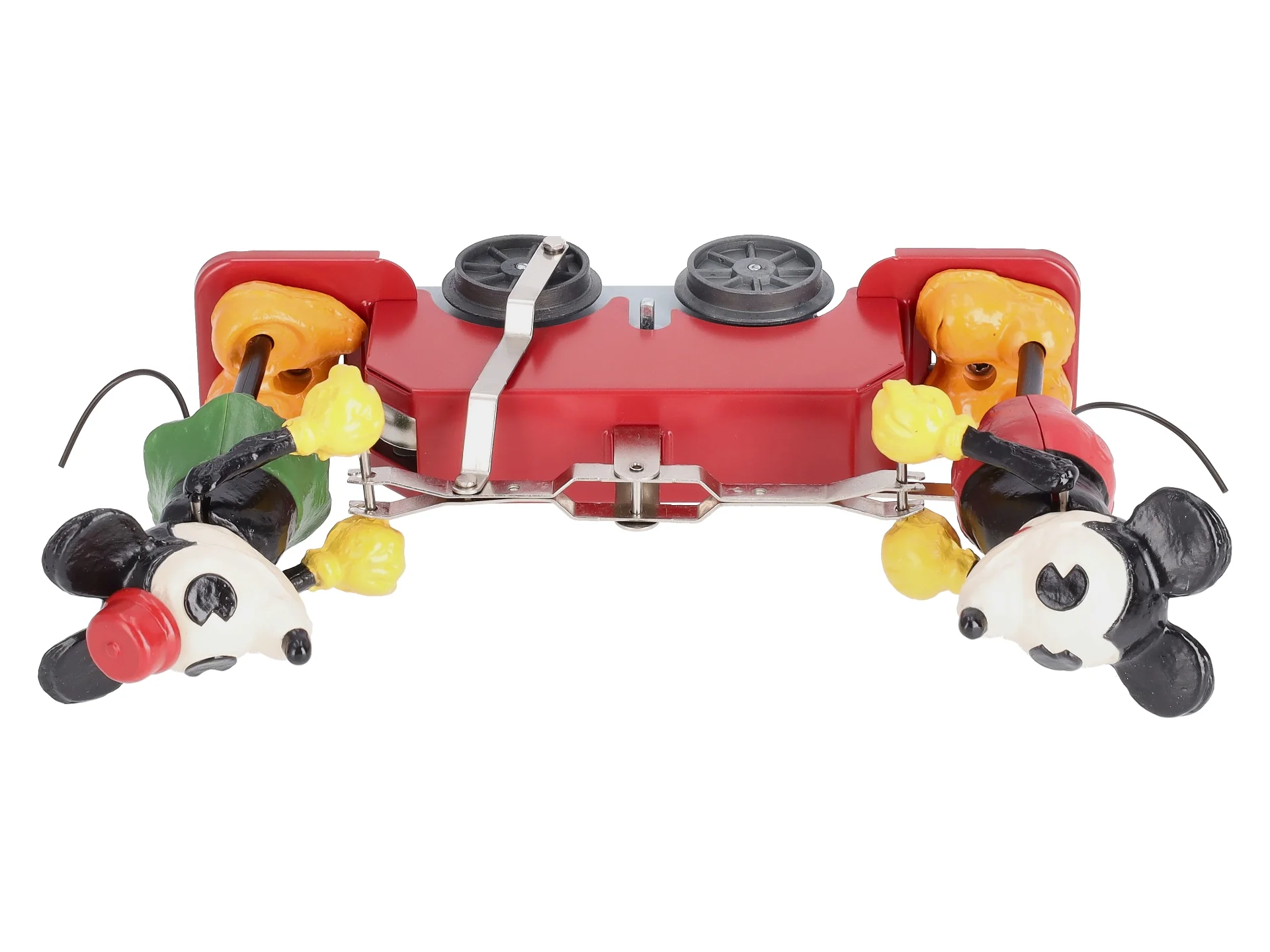 Lionel 2335190 O Gauge Disney's Mickey Mouse and Minnie Mouse Red Handcar LN/Box - Image 4