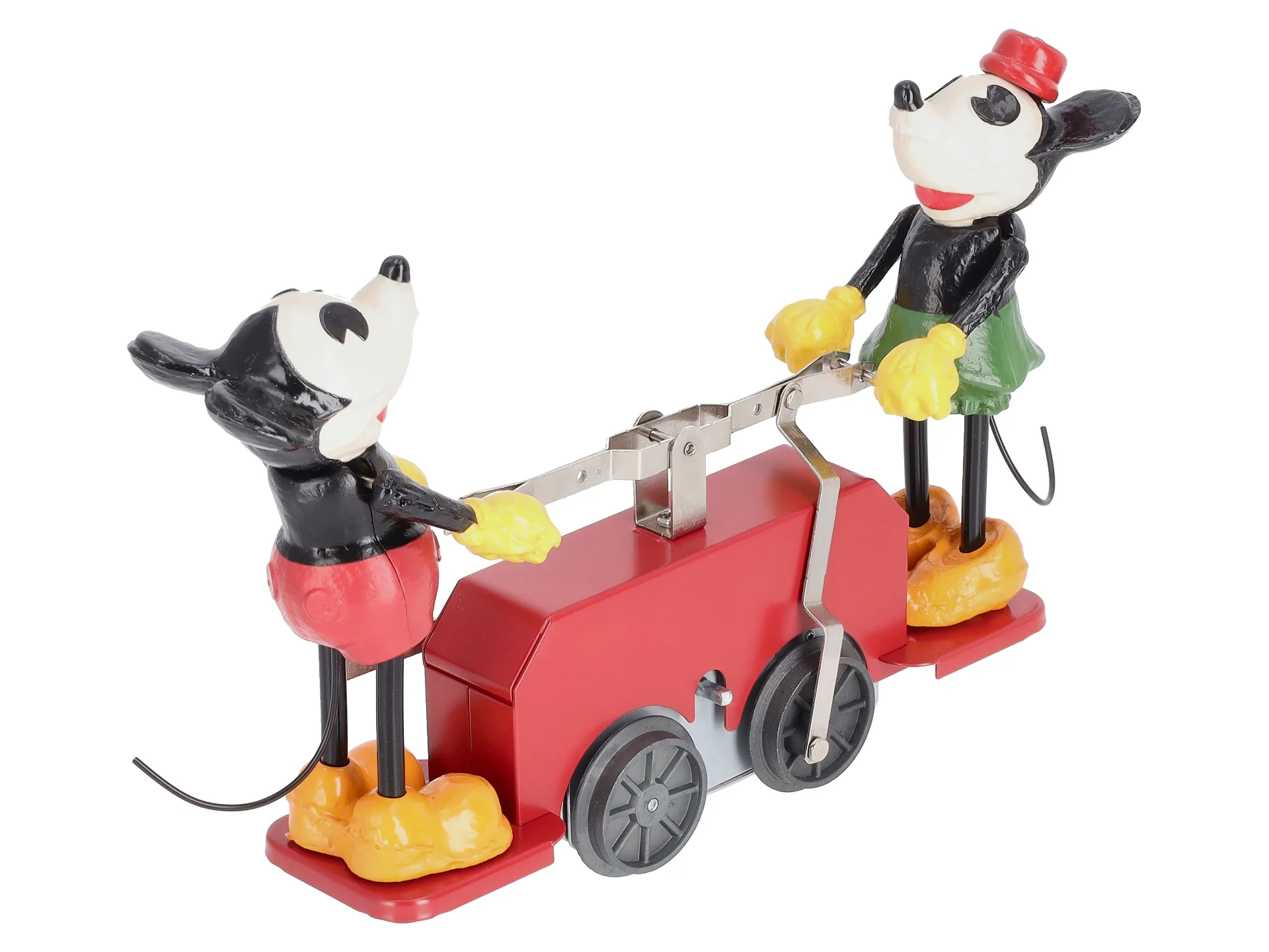 Lionel 2335190 O Gauge Disney's Mickey Mouse and Minnie Mouse Red Handcar LN/Box - Image 9
