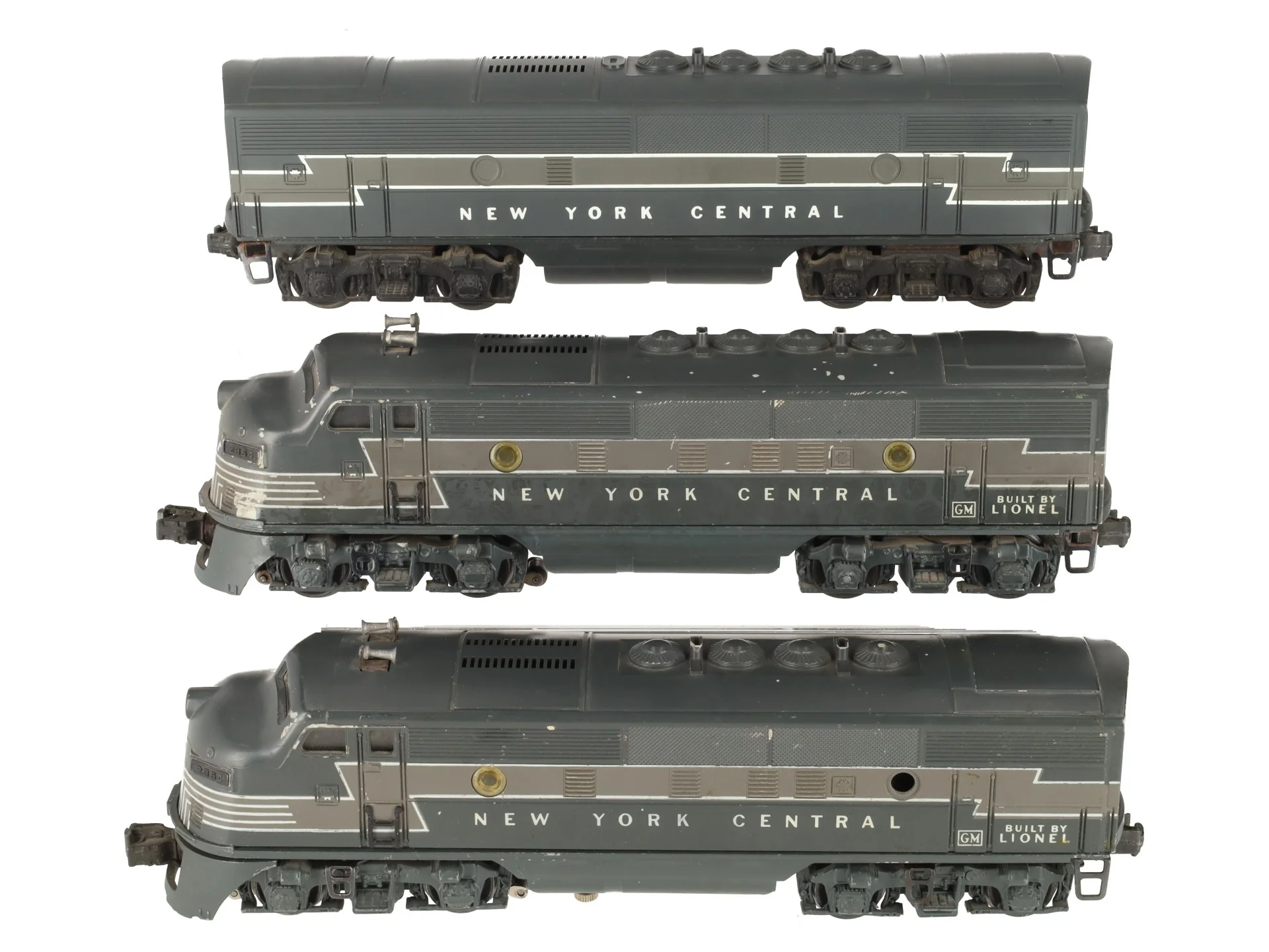 Lionel 2354 Vintage O New York Central F-3 ABA Diesel Locomotives Set VG