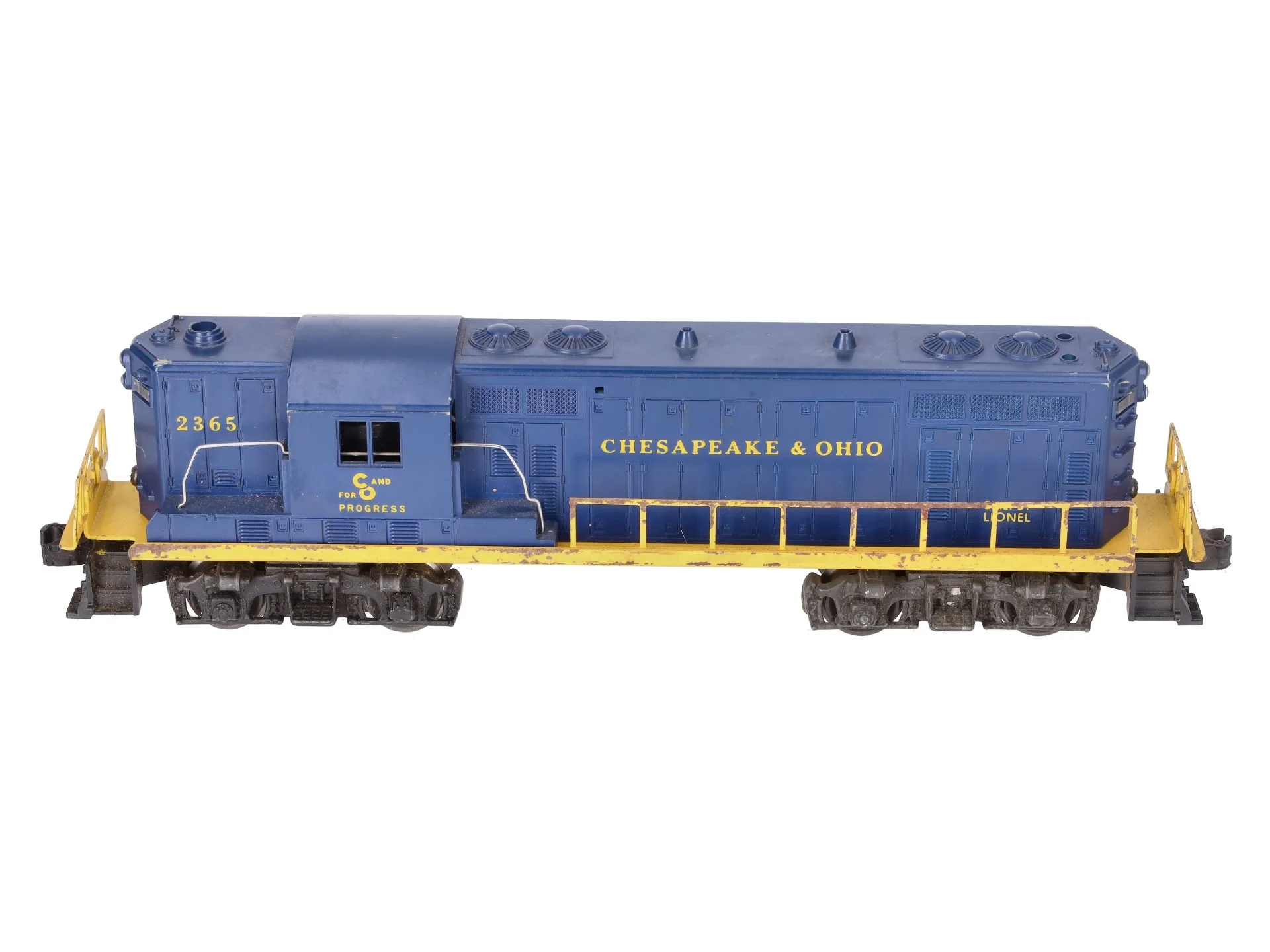 Lionel 2365 Vintage O Chesapeake & Ohio GP-7 Powered Diesel Locomotive VG