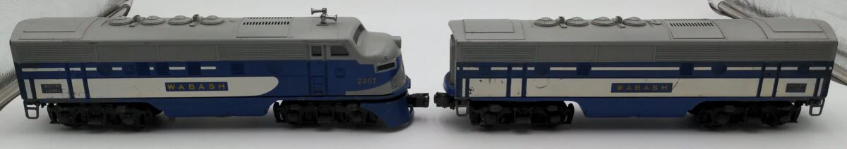 Lionel 2367 Vintage O Wabash F-3 AB Diesel Locomotive Set VG - Image 6
