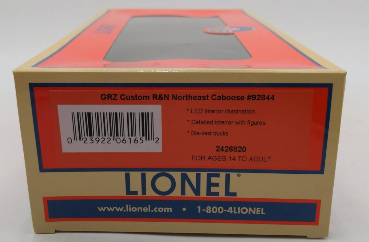 Lionel 2426820 O Gauge GRZ Custom R&N Northeast Caboose #92844 EX/Box - Image 8