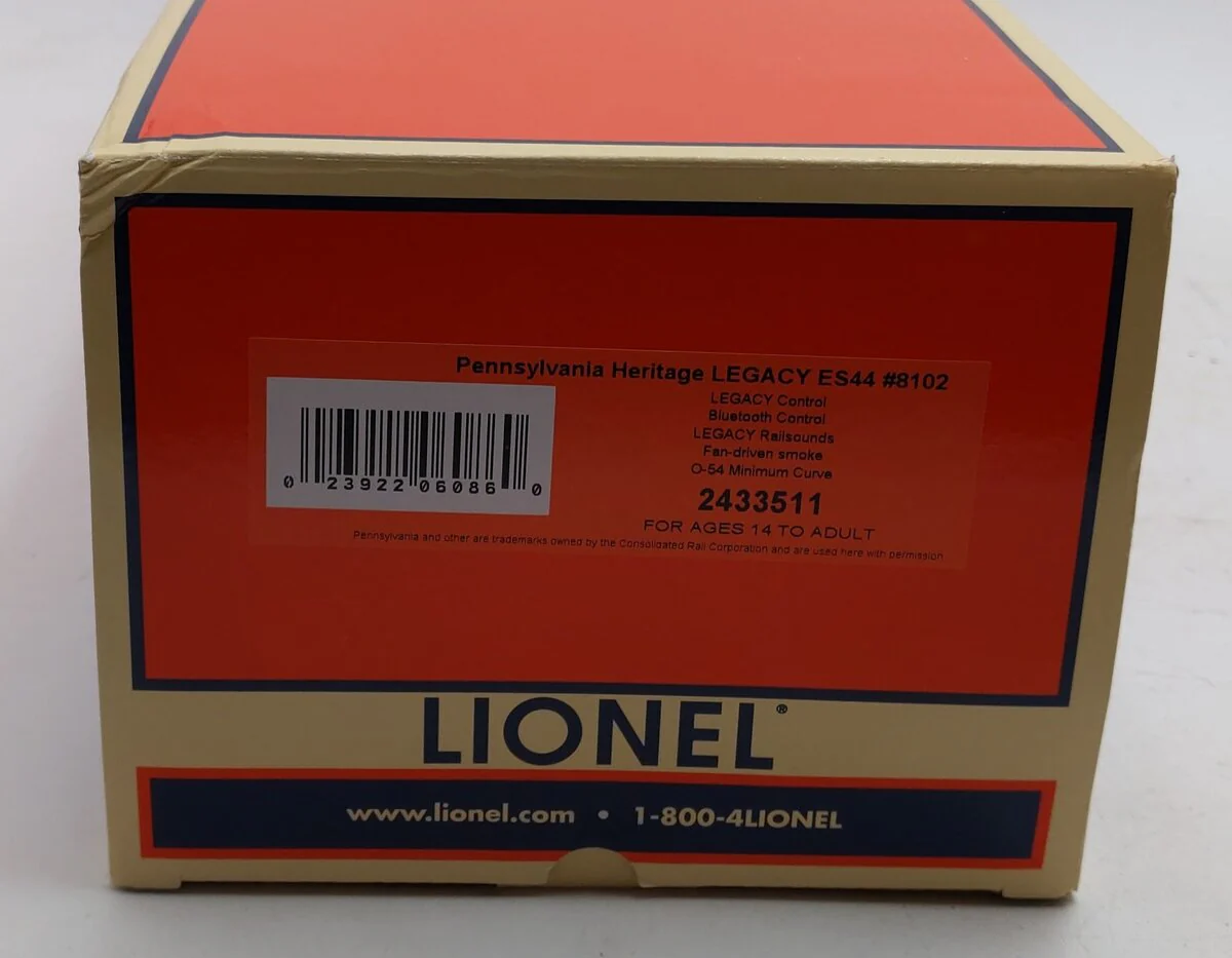 Lionel 2433511 O Pennsylvania Heritage LEGACY ES44 Diesel Locomotive #8102 LN/Box - Image 7