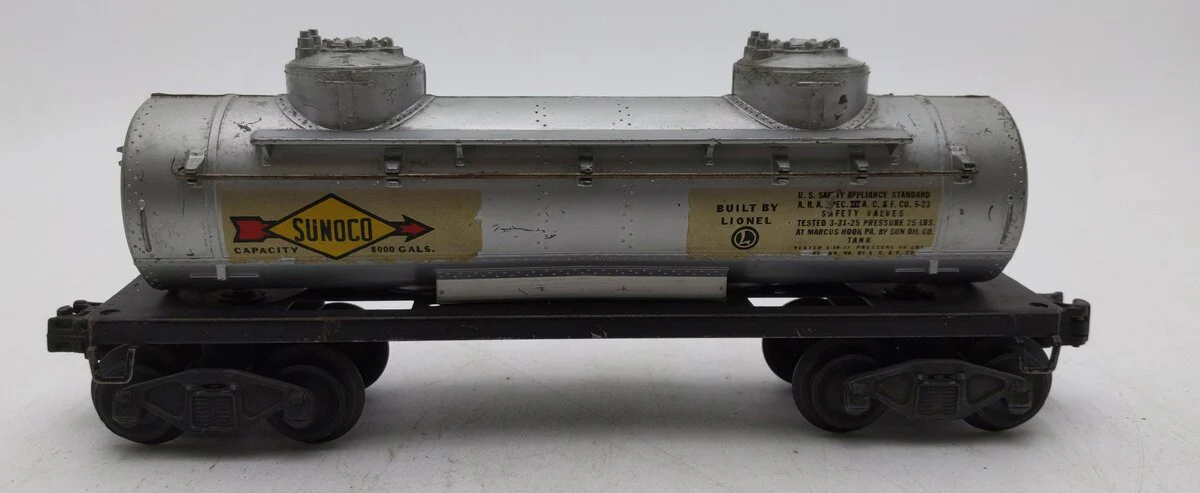 Lionel 2465 Vintage O Sunoco Double Dome Tank Car VG - Image 2