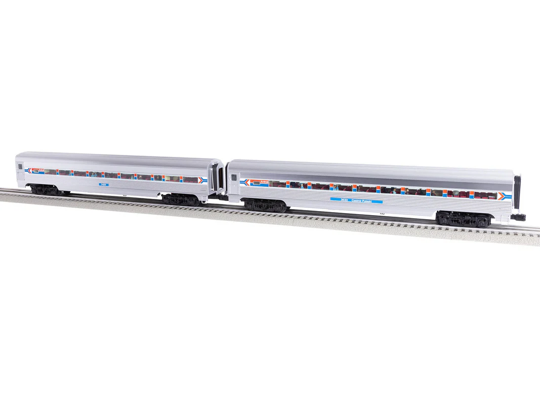 Lionel 2527170 O Amtrak Phase I 18" Aluminum Passenger Car (Set of 2) MT/Box