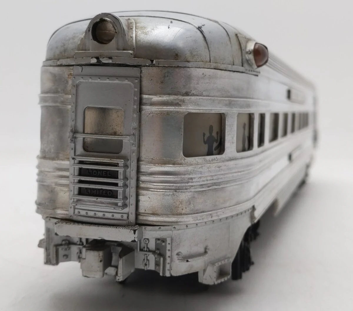 Lionel 2531 Vintage O Lionel Lines Silver Dawn Aluminum Observation Car VG - Image 5