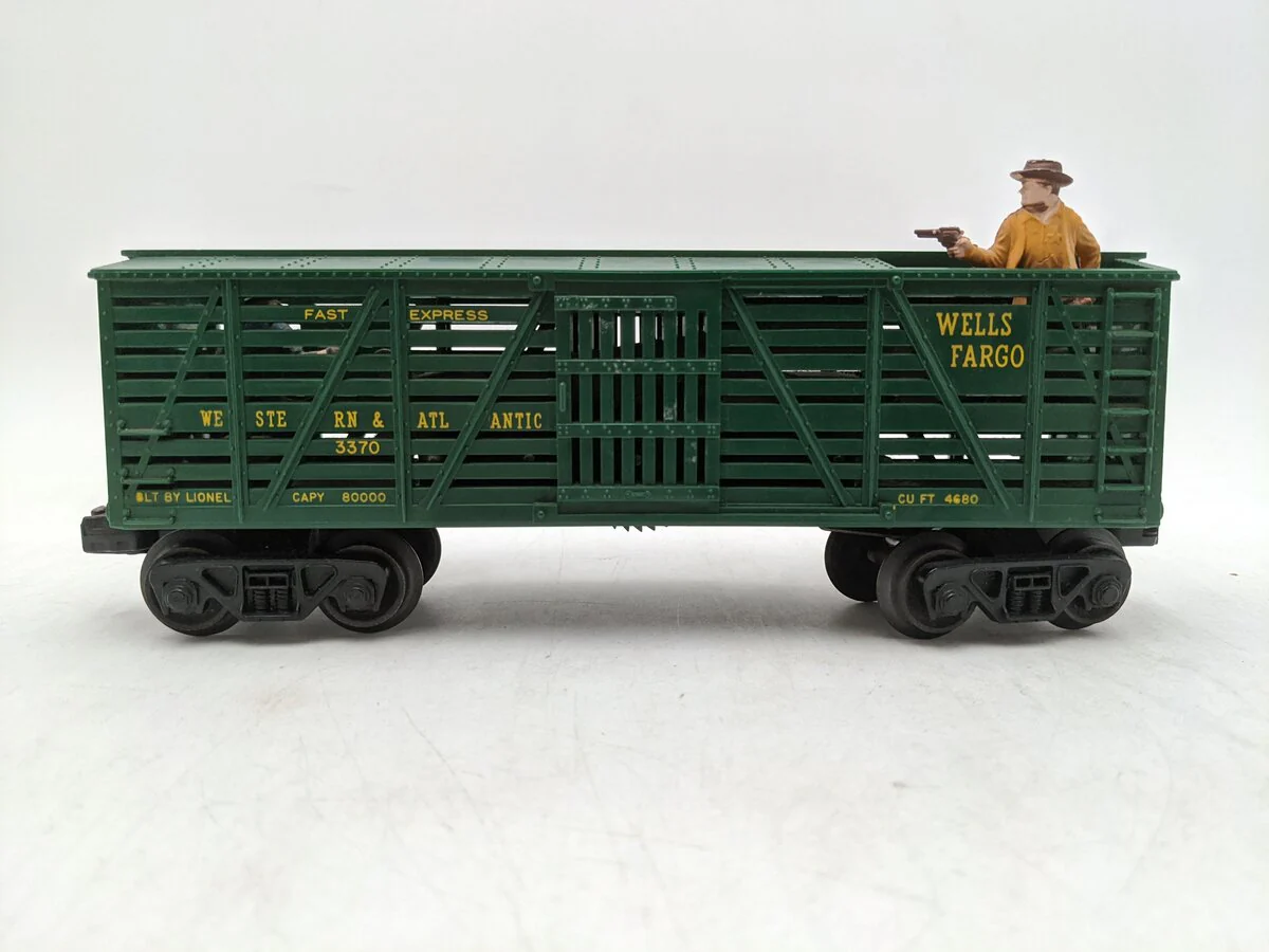 Lionel 3370 Vintage O Wells Fargo Operating Sheriff & Outlaw Car VG