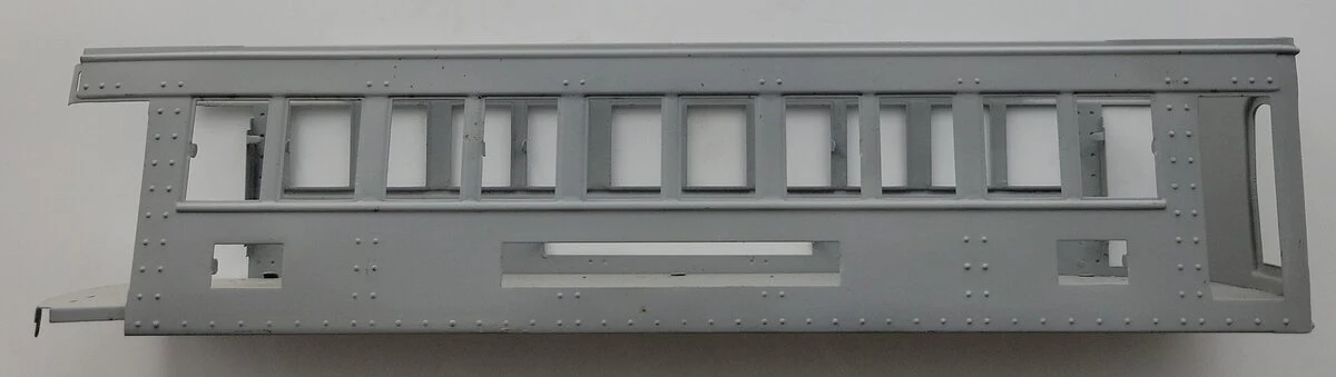 Lionel 338-38 Primed Standard Gauge Passenger Observation Car Shell