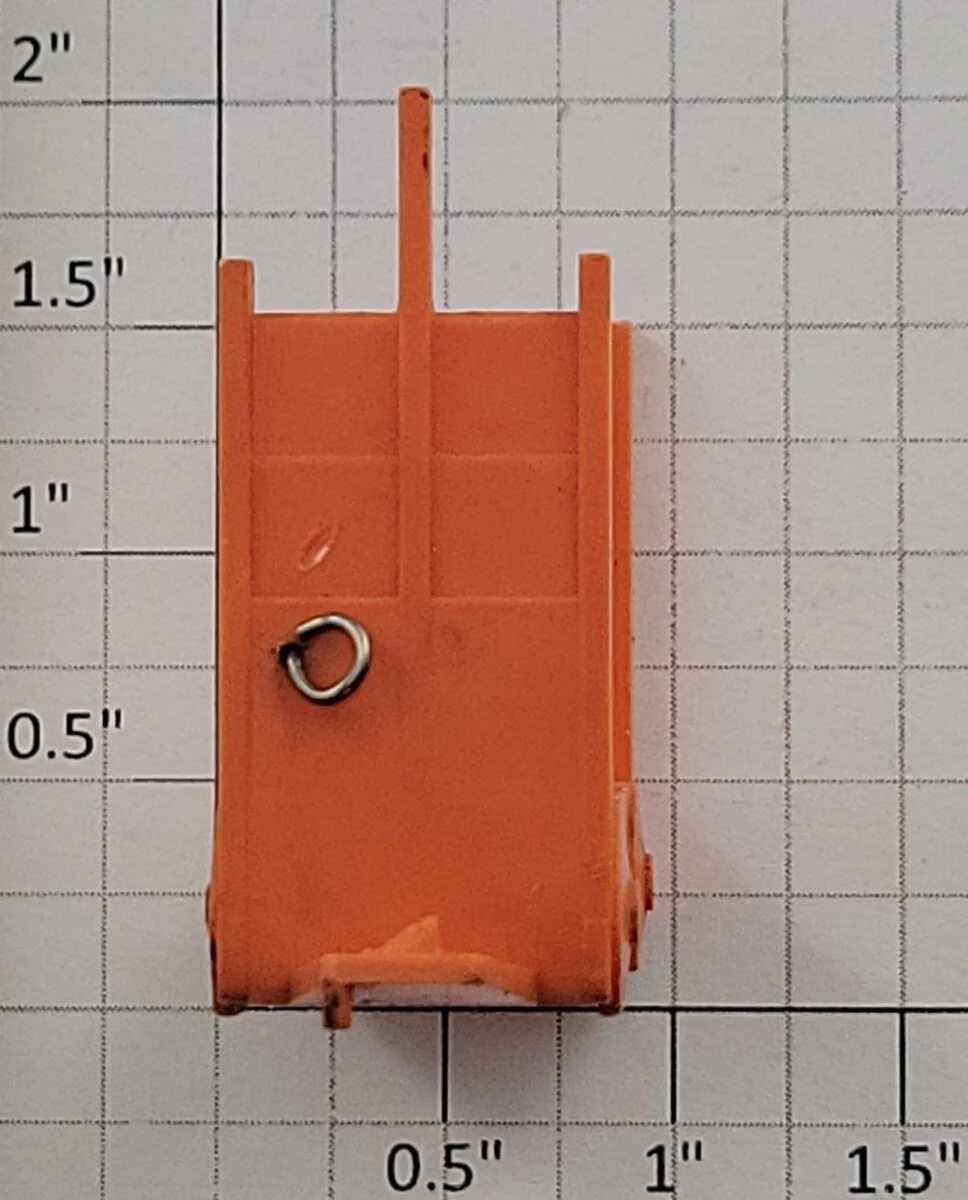 Lionel 356-35 Orange Baggage Cart Truck without Figure - Image 3
