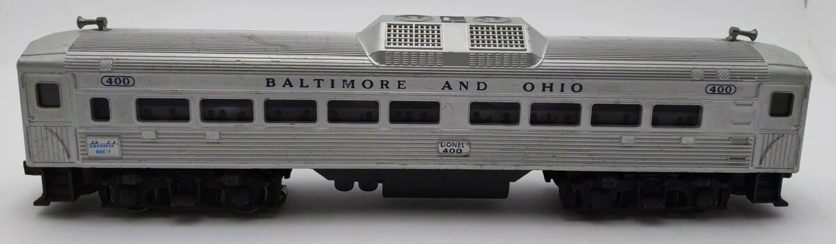 Lionel 400 Vintage O Powered Baltimore & Ohio Commuter Car EX
