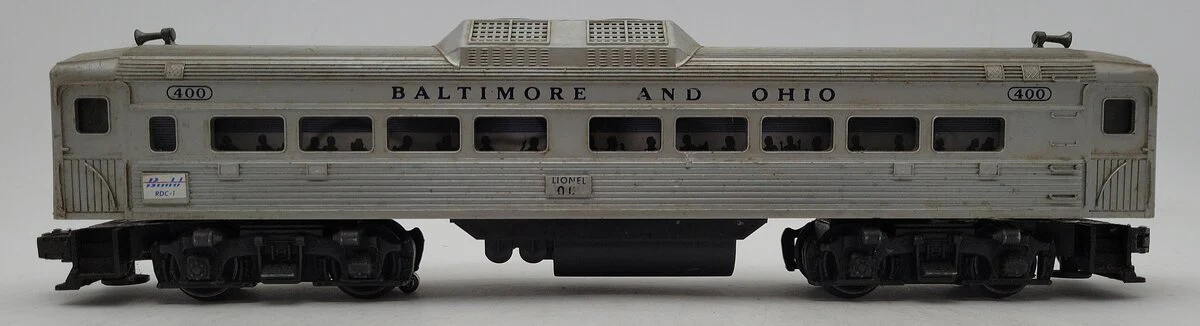 Lionel 400 Vintage O Powered Baltimore & Ohio Commuter Car VG