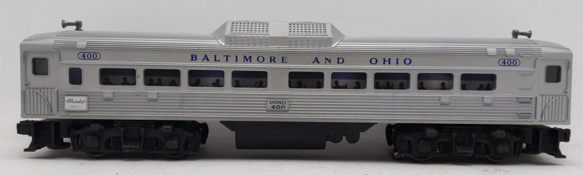 Lionel 400 Vintage O Powered Baltimore & Ohio Commuter Car VG