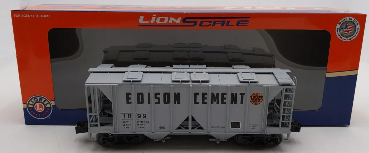 Lionel 48-1801011 O Gauge Edison Cement AC2 Hopper #1899 EX/Box