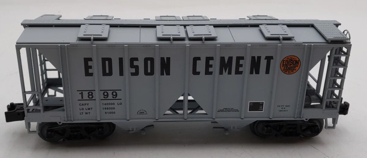 Lionel 48-1801011 O Gauge Edison Cement AC2 Hopper #1899 EX/Box - Image 2