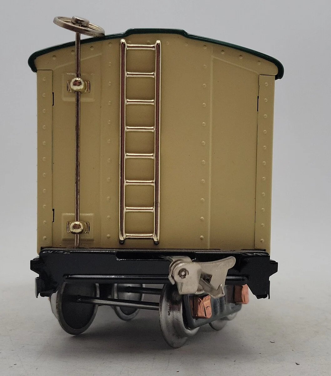 Lionel 514R Vintage Standard Gauge Tinplate Ivory and Peacock Reefer Car - Image 5