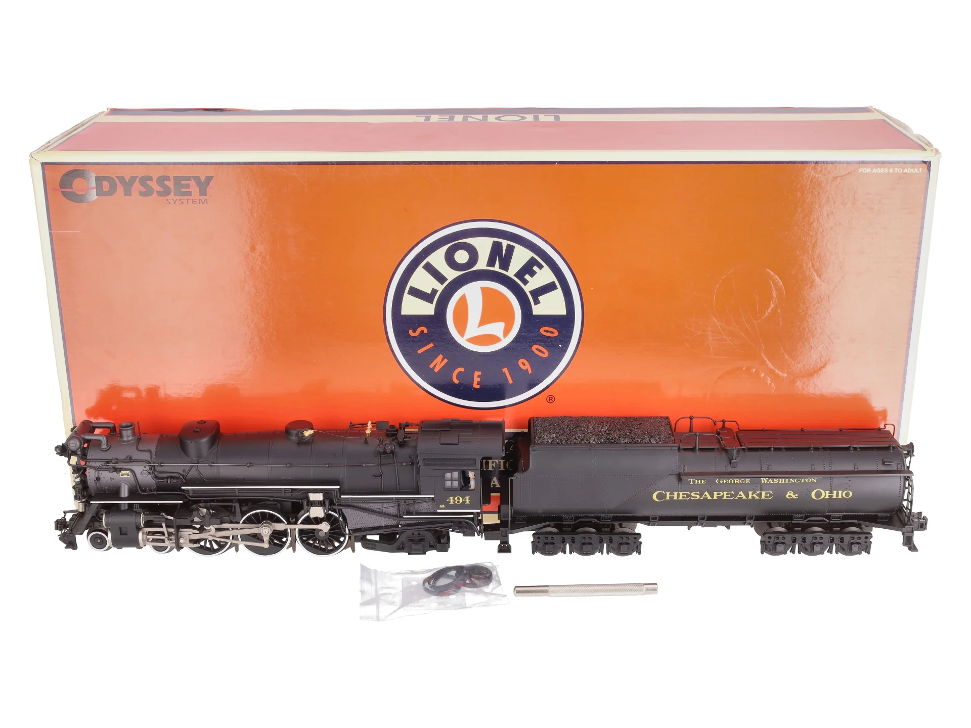 Lionel 6-11108 O Chesapeake & Ohio F-19 4-6-2 Pacific V2 Steam Locomotive #494 NIB