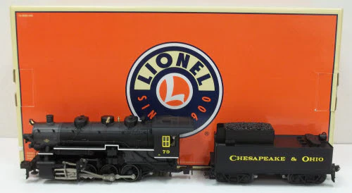 Lionel 6-11109 C&O 0-8-0 Steam Locomotive & Tender #79 w/TrainSounds LN/Box