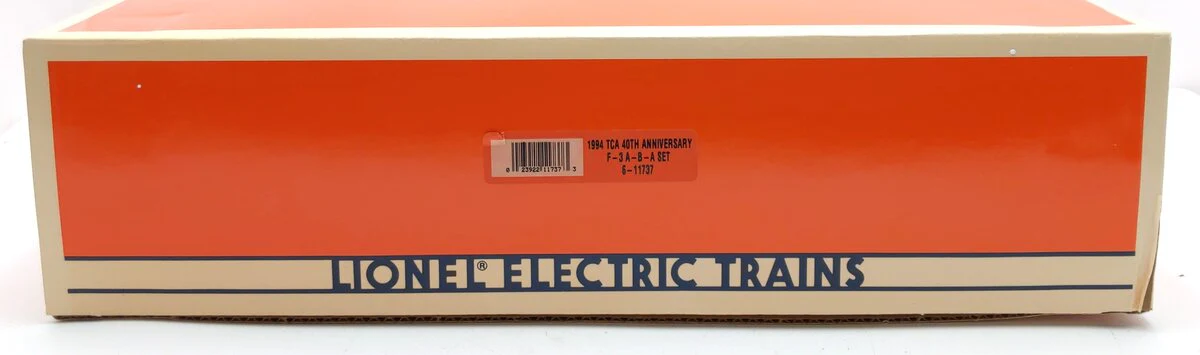 Lionel 6-11737 O Gauge TCA 40th Anniversary F3 ABA Diesel Locomotive Set LN/Box - Image 10