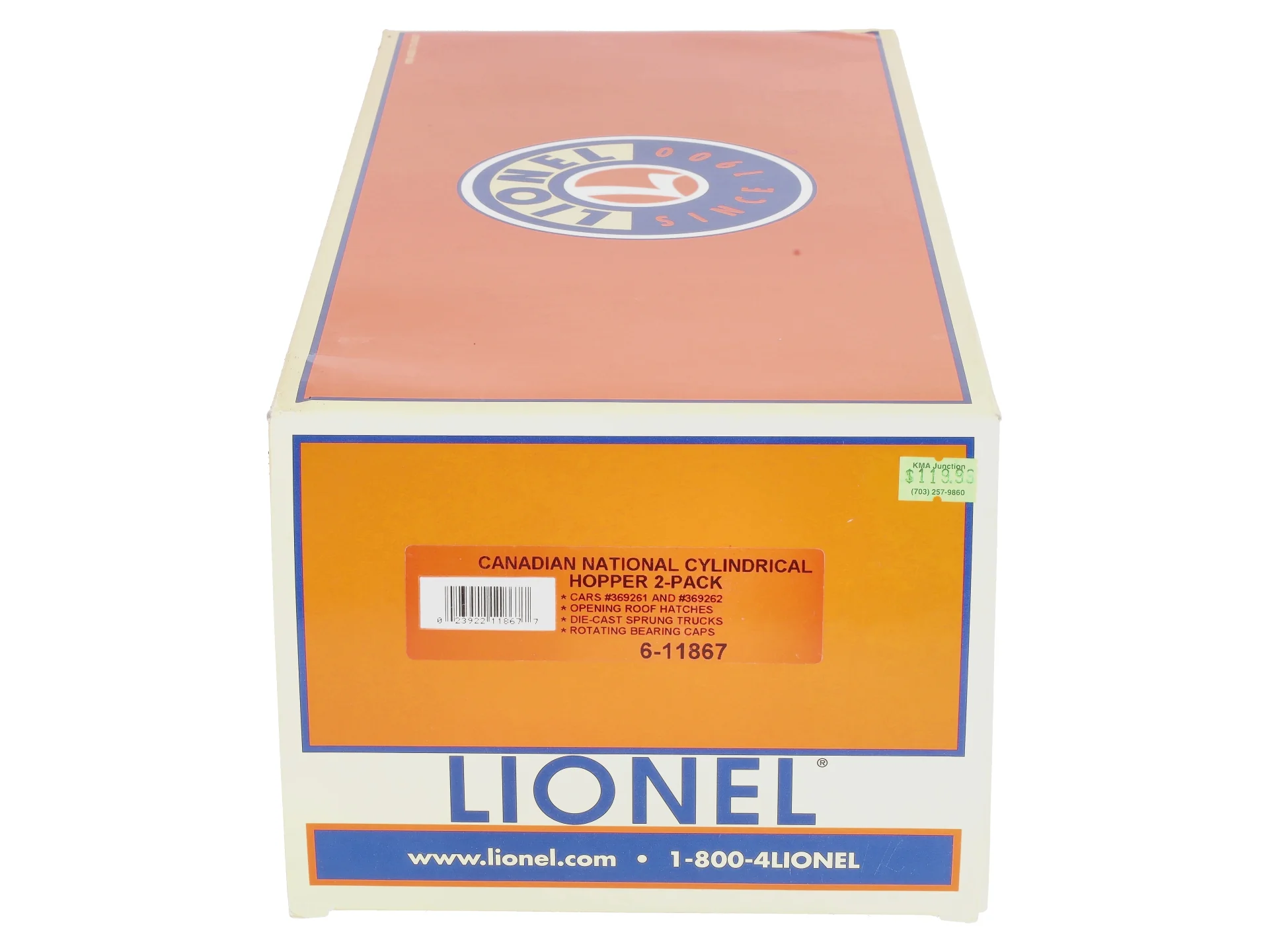 Lionel 6-11867 Government of Canada Cylindrical Hoppers (Set of 2) NIB - Image 5