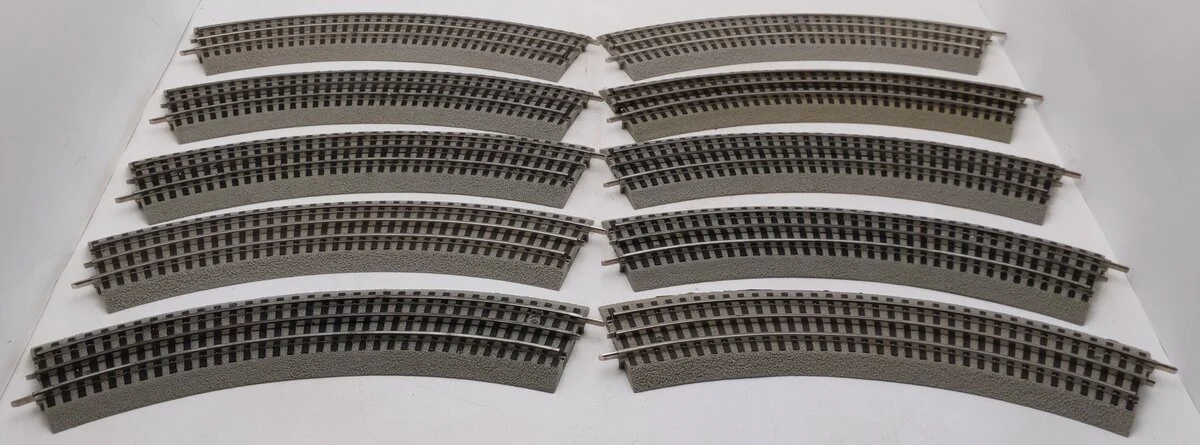 Lionel 6-12015 FasTrack O36 45-Degree Curved Track (10) VG - Image 2