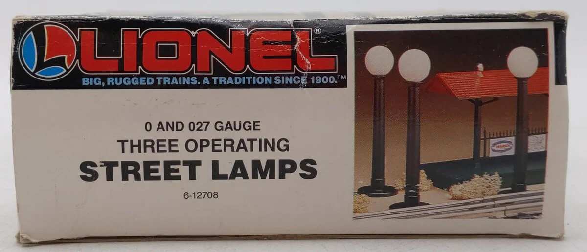 Lionel 6-12708 O/0-27 Gauge Operating Street Lamps (Pack of 3) VG/Box - Image 6