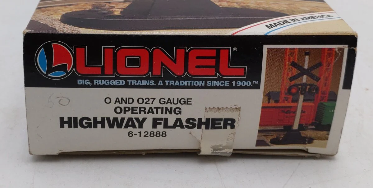 Lionel 6-12888 O Gauge #154 Railroad Crossing Highway Flasher Signal LN/Box - Image 4
