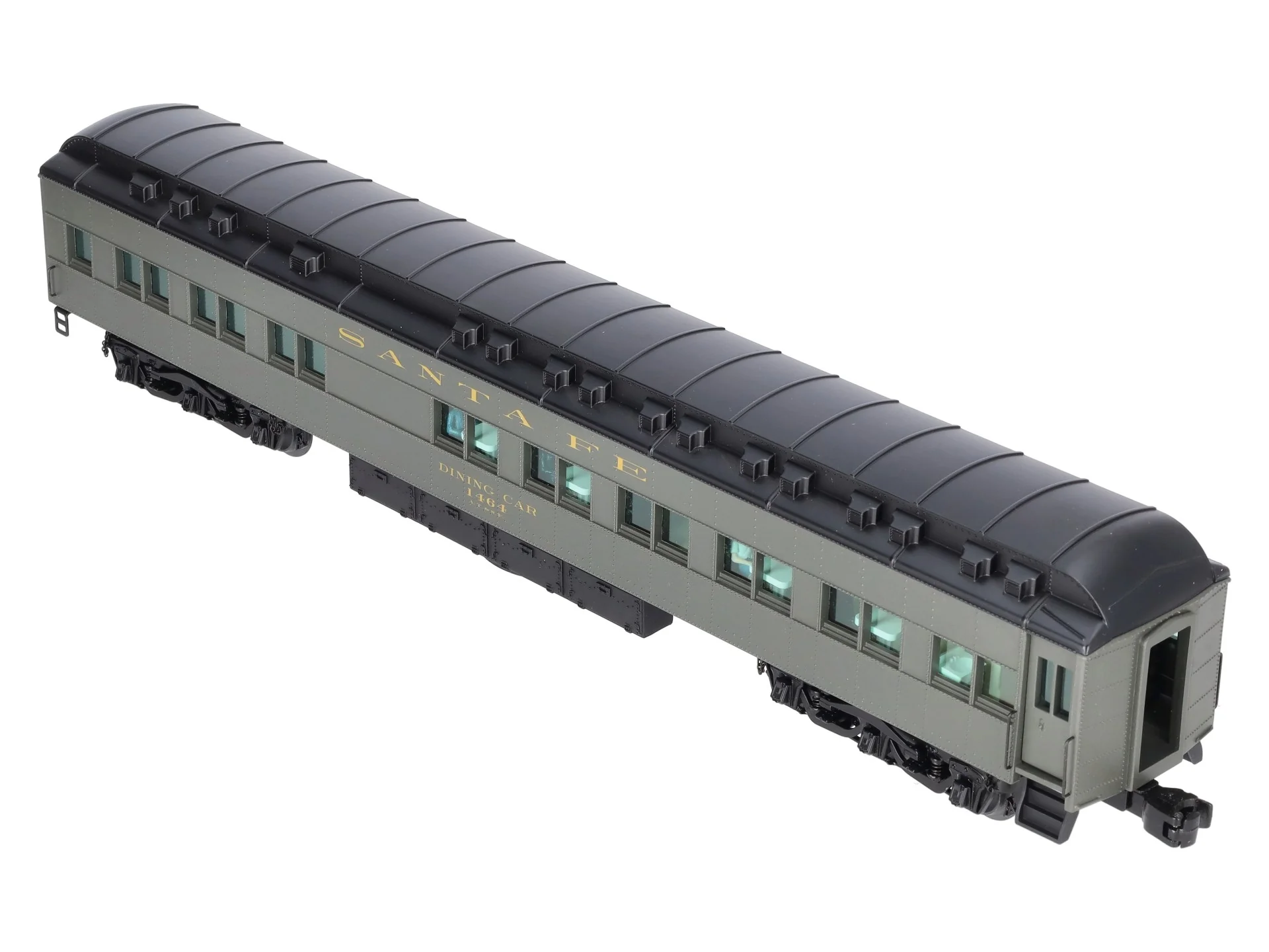 Lionel 6-15545 O Gauge Santa Fe Heavyweight StationSounds Diner #1464 LN/Box - Image 6