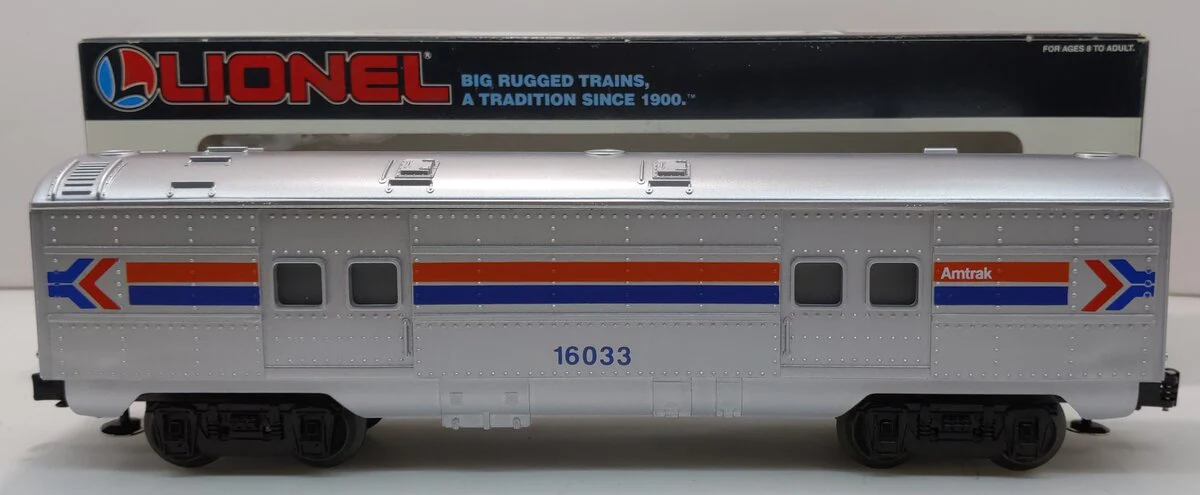 Lionel 6-16033 O Gauge Amtrak Streamlined Baggage Car LN/Box
