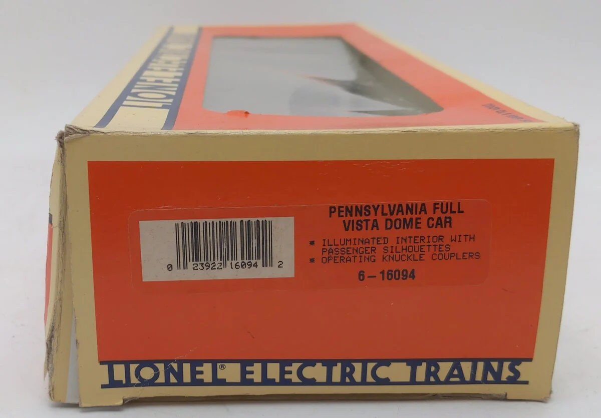 Lionel 6-16094 O Gauge Pennsylvania Full Vista Dome Car EX/Box - Image 7