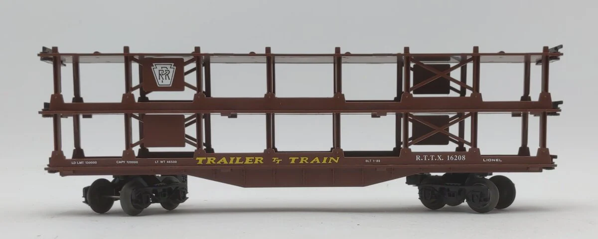 Lionel 6-16208 O Gauge Pennsylvania Railroad Auto Car with 6 Die-Cast Vehicles LN/Box - Image 2