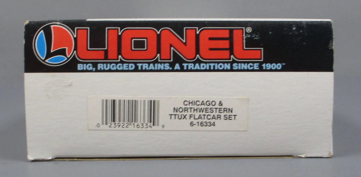 Lionel 6-16334 O Gauge Chicago & Northwestern TTUX Flat Cars with Trailers NIB - Image 6