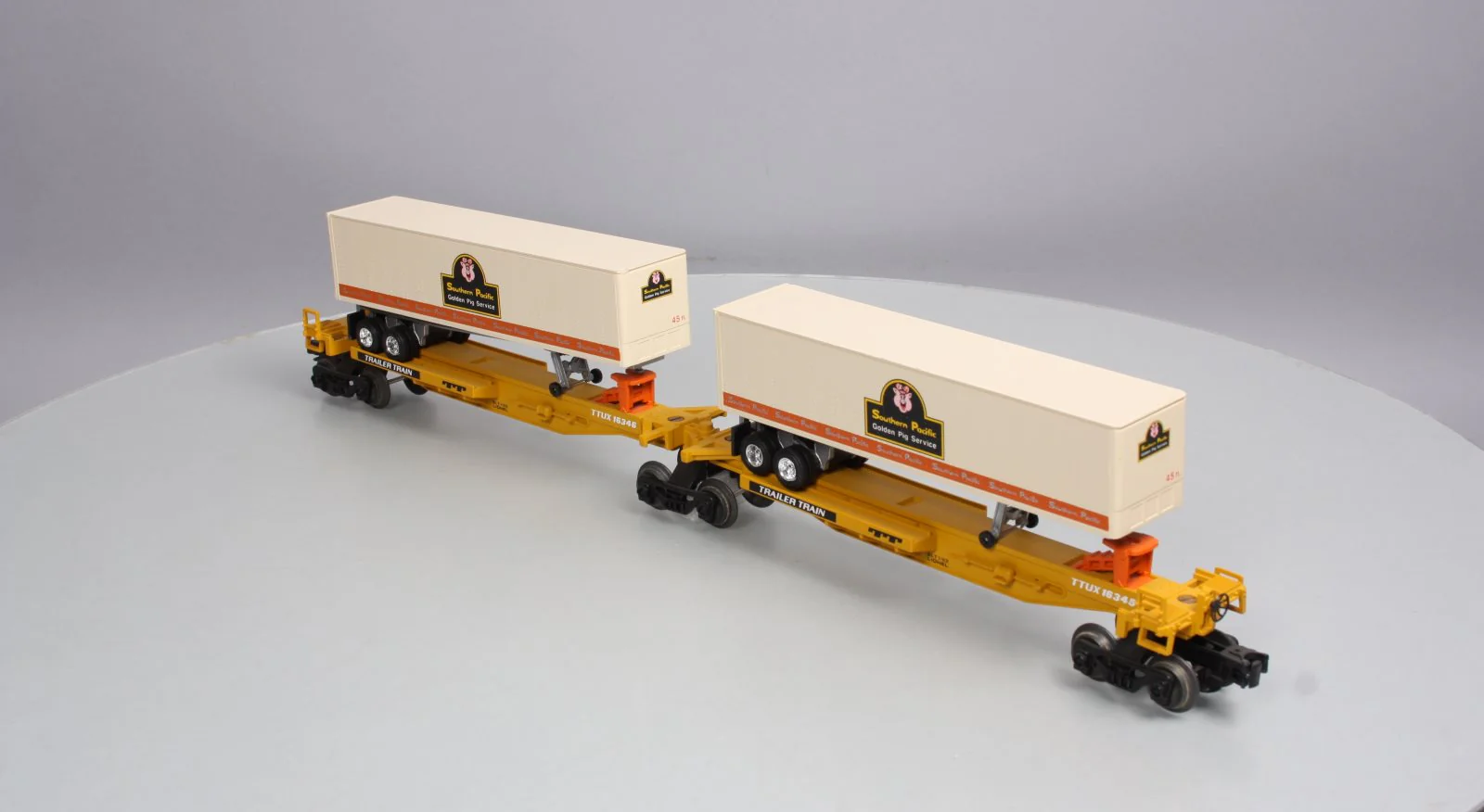 Lionel 6-16345 Southern Pacific TTUX Flatcar W/ Trailers NIB - Image 3