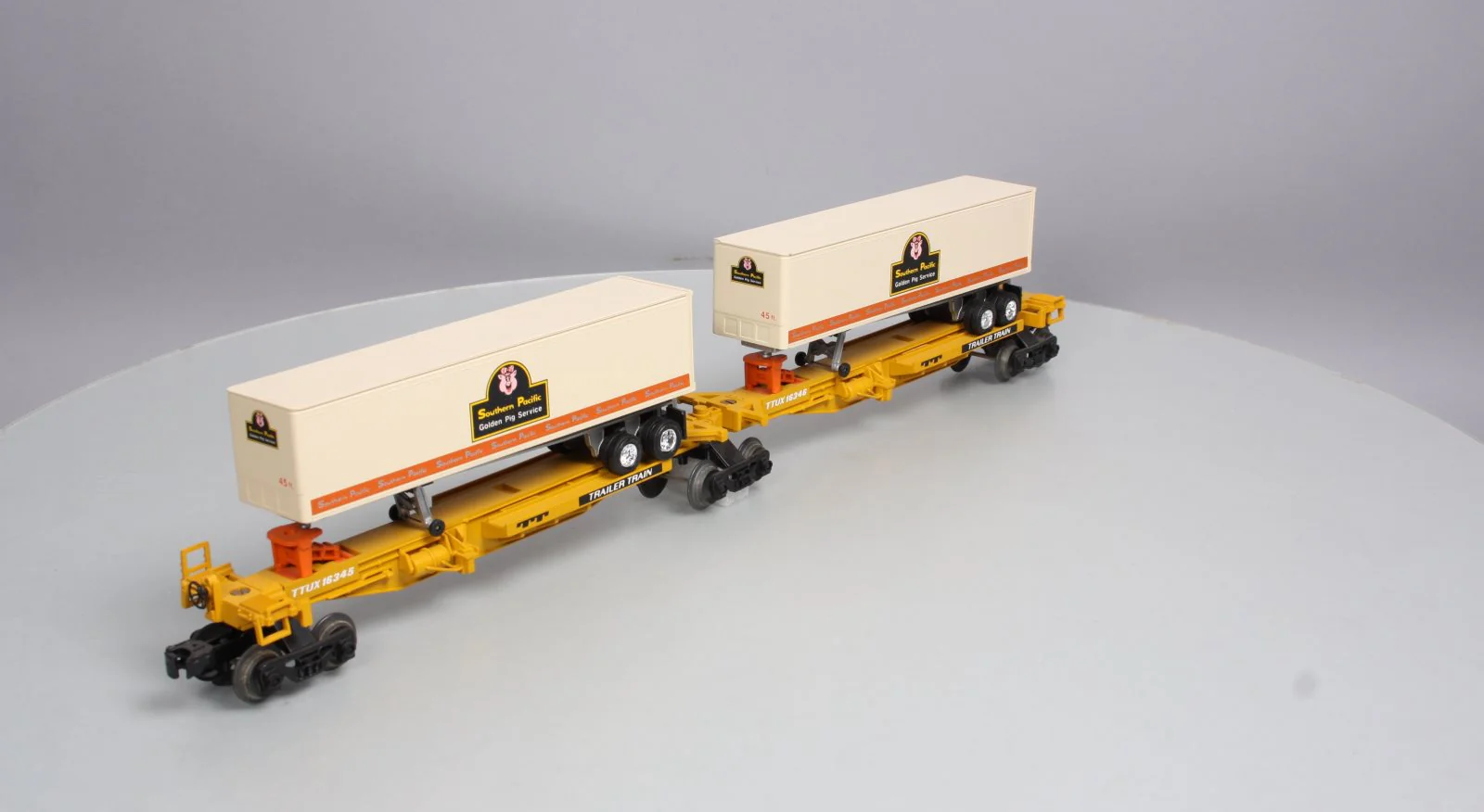 Lionel 6-16345 Southern Pacific TTUX Flatcar W/ Trailers NIB - Image 5