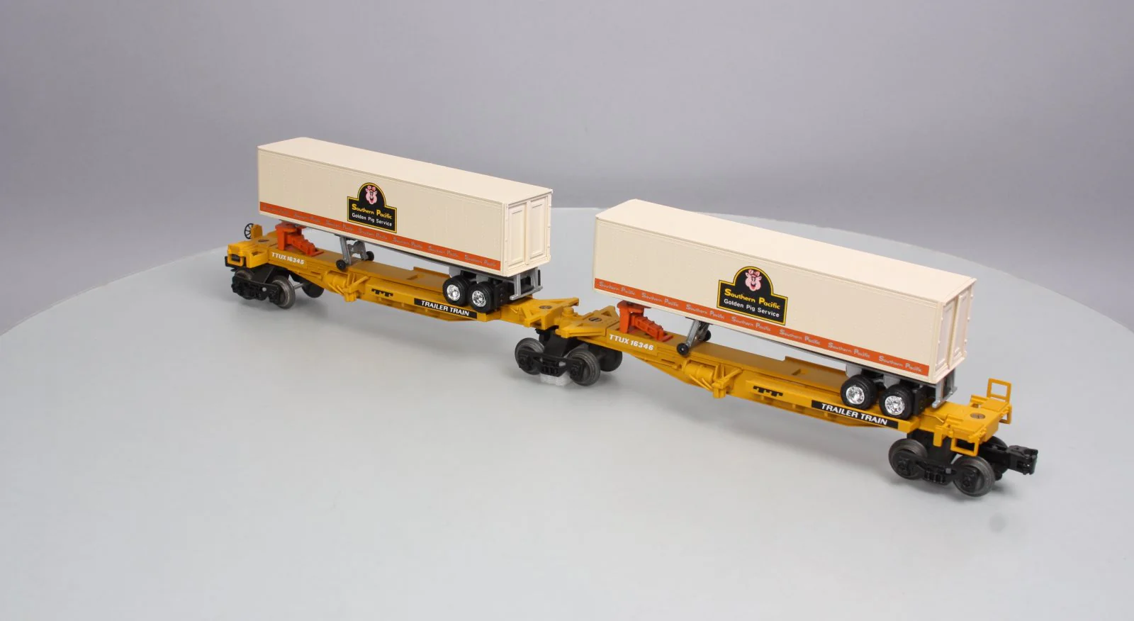 Lionel 6-16345 Southern Pacific TTUX Flatcar W/ Trailers NIB - Image 7