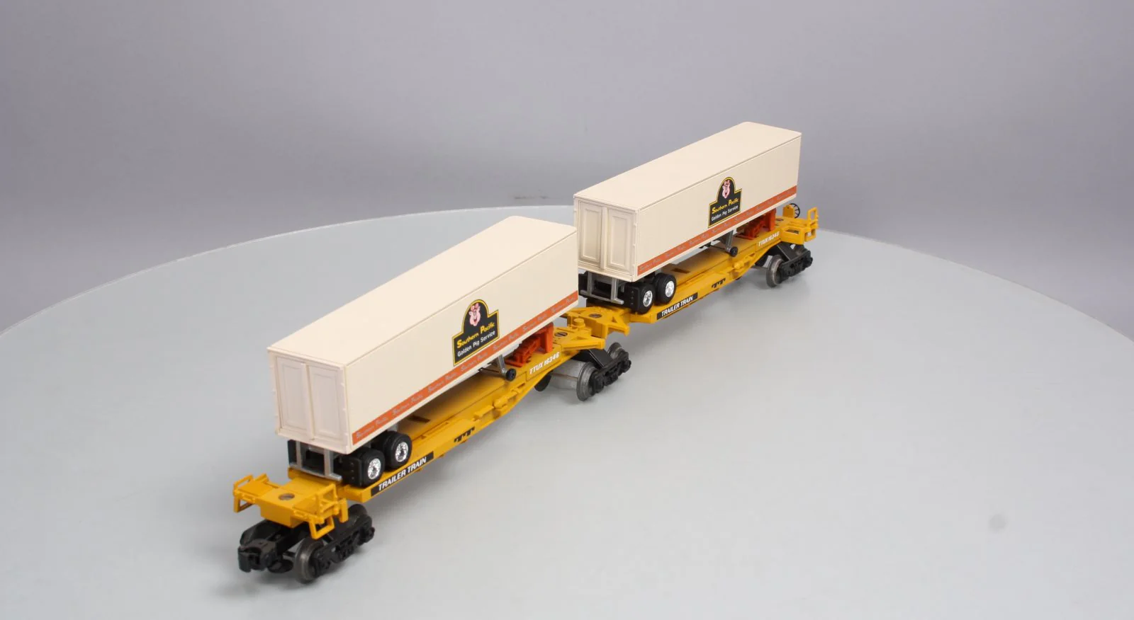 Lionel 6-16345 Southern Pacific TTUX Flatcar W/ Trailers NIB - Image 9