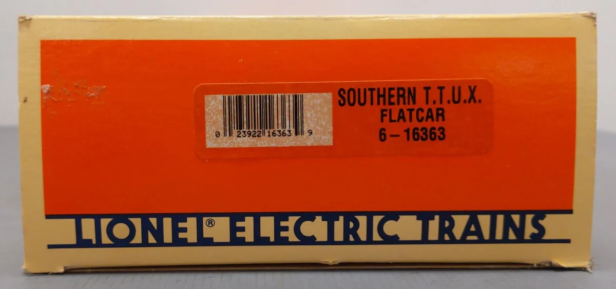 Lionel 6-16363 O Gauge Southern TTUX Flatcar w/ Trailers NIB - Image 5