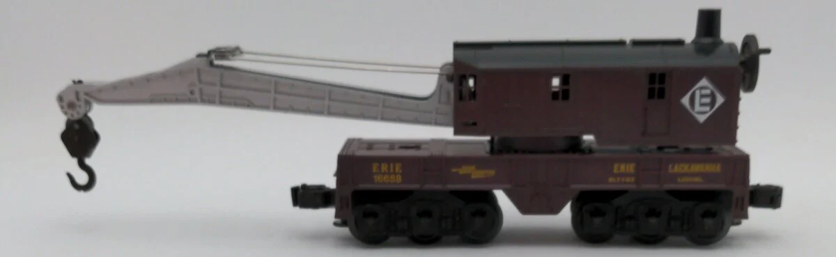 Lionel 6-16658 O Gauge Erie Lackawanna 6- Wheel Crane Car EX/Box - Image 2