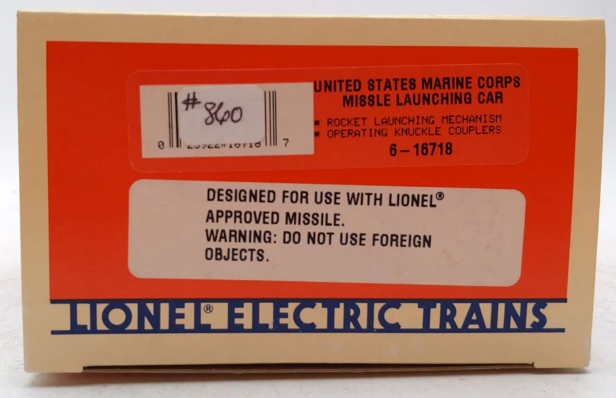 Lionel 6-16718 O Gauge U.S. Marine Corps Missile-Launching Car NIB - Image 5